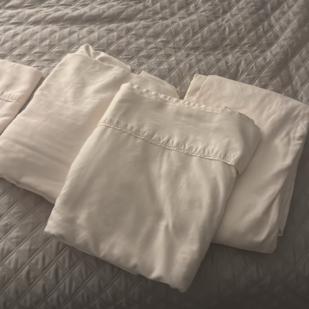 SFERRA Marialva King Luxury Silk/Cotton Sheets - Picture 2 of 9